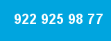 922 925 98 77